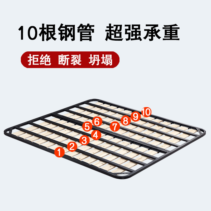 排骨架床架支撑杆床骨架子床板支撑架实木条铁架龙骨架床垫架底座_虎窝淘