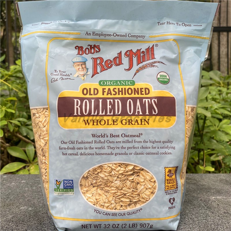 鲍勃红磨坊老式燕麦片Bobs Red Mill Old Fashioned Rolled Oats - 图0