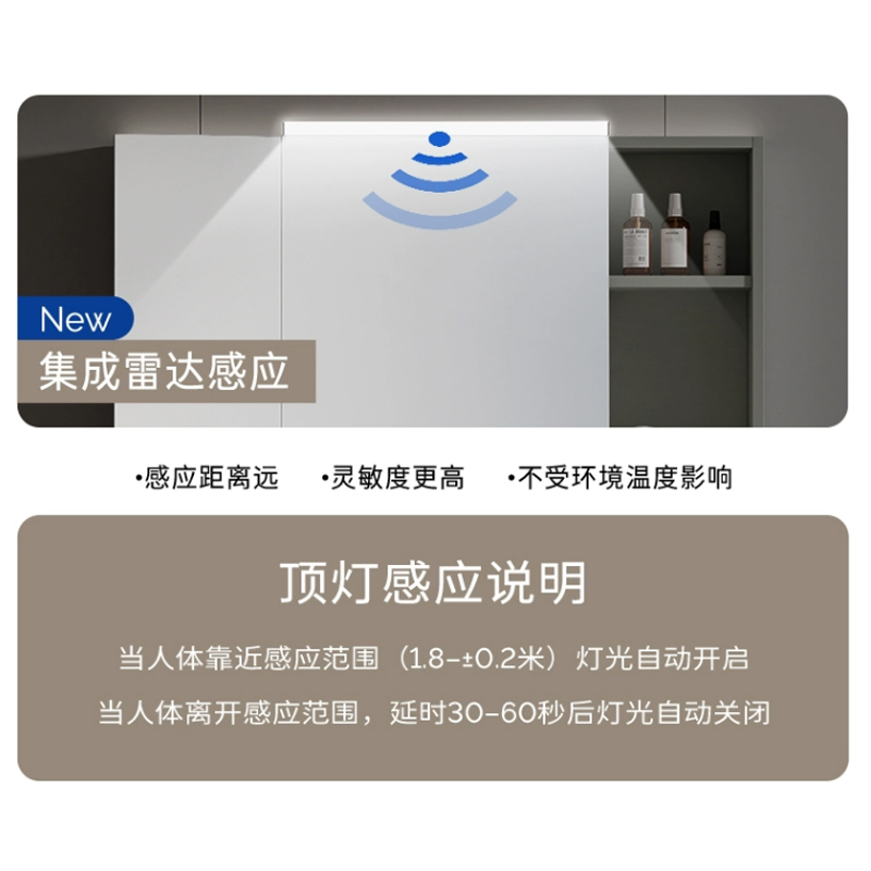 九牧卫浴简悦浴室柜智能镜柜洗漱台洗脸卫生间陶瓷一体盆A2741 - 图1