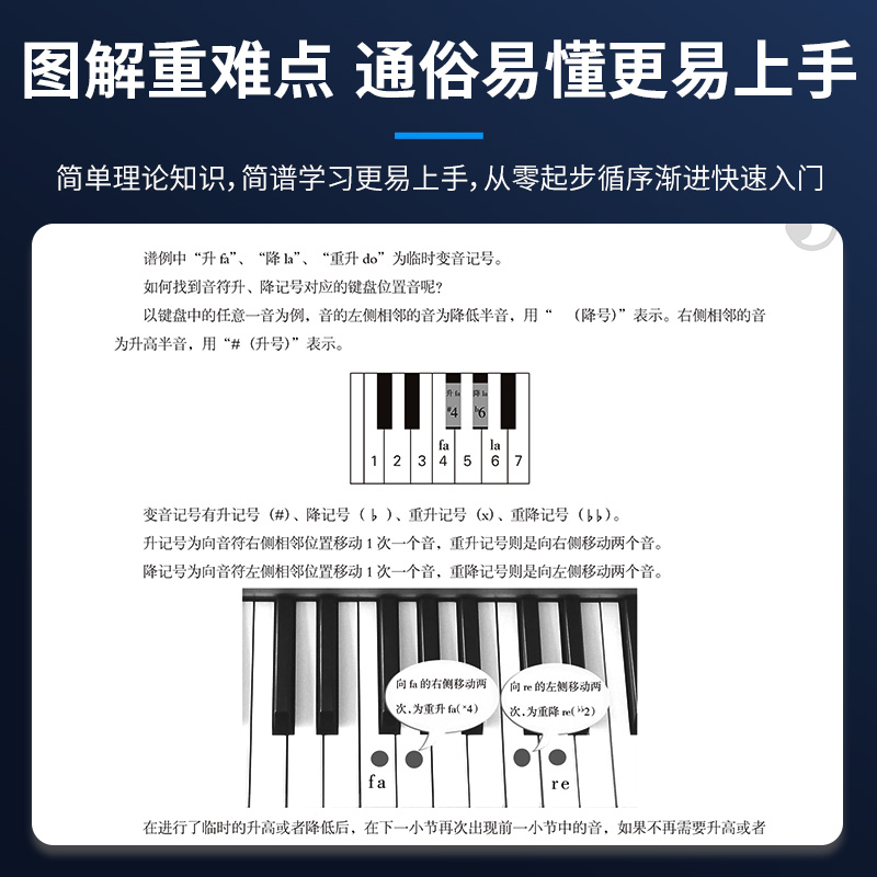 从零起步学电子琴 电子琴初学者成年入门教材 电子琴入门自学教程简易流行歌曲电子琴曲谱零基础教学乐谱乐理书电子琴儿童初学琴谱 - 图1