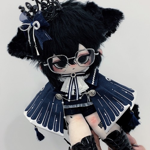 现货可奈造物绀蝶迷章20CM棉花娃衣原创无属性蝴蝶王子礼服玩具 - 图1