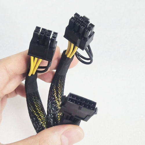 适配Radeon RX 6800 XT 显卡电源线 12P转8pin 一分二 PCI-E 12针 - 图1