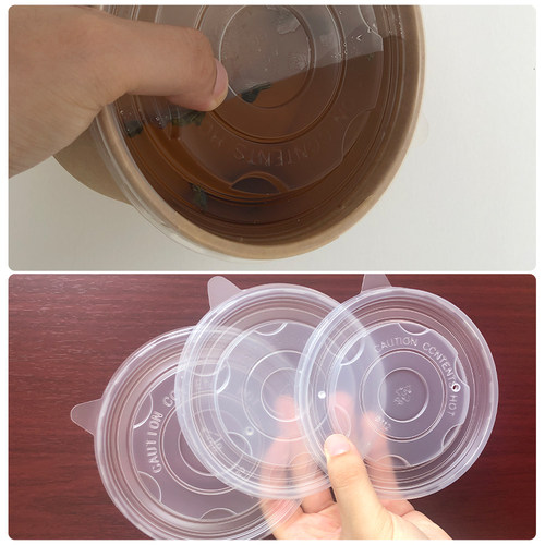 老长沙臭豆腐商用一次性打包盒纸碗锡箔牛皮纸碗带盖包邮定做logo - 图2