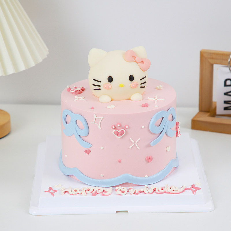 KT猫咪巧克力蛋糕装饰摆件凯蒂猫kitty小猫小狗卡通动物生日插件,淘宝优惠券,粉丝福利购,淘宝优惠卷