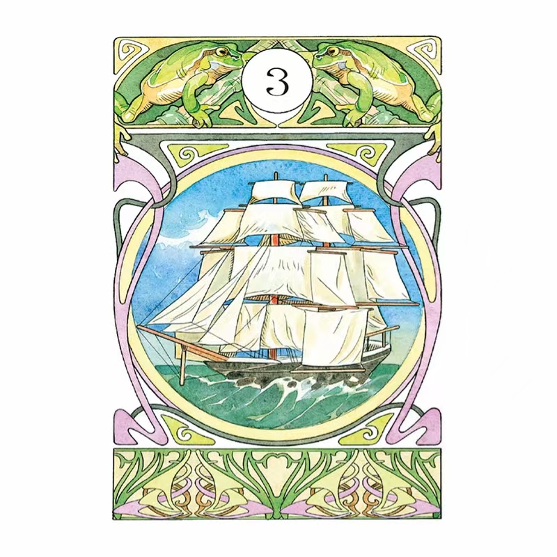 进口正版新艺术雷诺曼卡罗牌Art Nouveau Lenormand Oracle利诺曼 - 图1