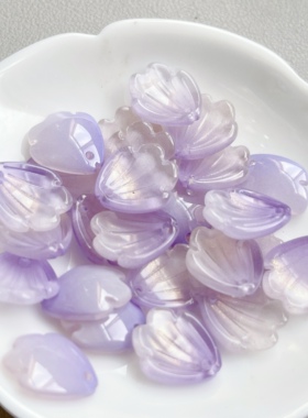 30片琉璃金莲花花瓣diy