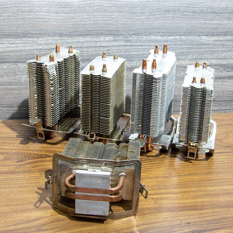 塔式铜管散热片二手CPU剖槽散热片 铝型材卧式DIY显存 路由散热器,淘宝优惠券,粉丝福利购,淘宝优惠卷