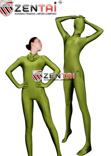 ZENTAI全包紧身衣纯色变装体操服舞台演出服COS服装连体衣塑身衣 - 图0