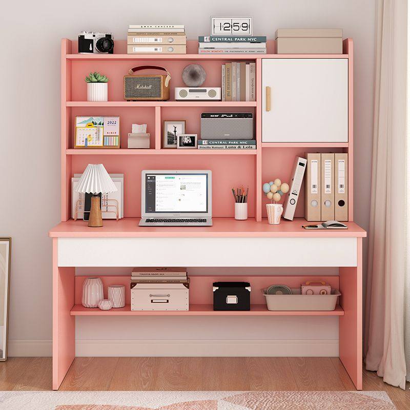 学生家用学习桌儿童书桌书架组合一体桌椅套装简约卧室小孩写字桌,淘宝优惠券,粉丝福利购,淘宝优惠卷