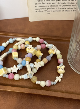 乔治姐姐/陶瓷手串新中式国风学生可爱甜美闺蜜礼物瓷珠叠戴手链