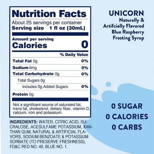 美国直邮Jordan's Skinny Syrups 无糖咖啡果味沙冰调味糖浆750ml - 图0