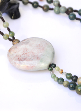 水草玛瑙女士多种款式吊坠项链