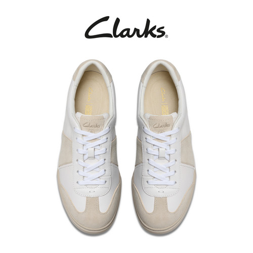 Clarks其乐CraftLoop Ego春季男鞋复古经典德训鞋小白鞋休闲板鞋 - 图3
