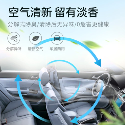 车仆除臭剂抗菌便携汽车空气清新除异味空气净化剂车用空调消臭剂 - 图1