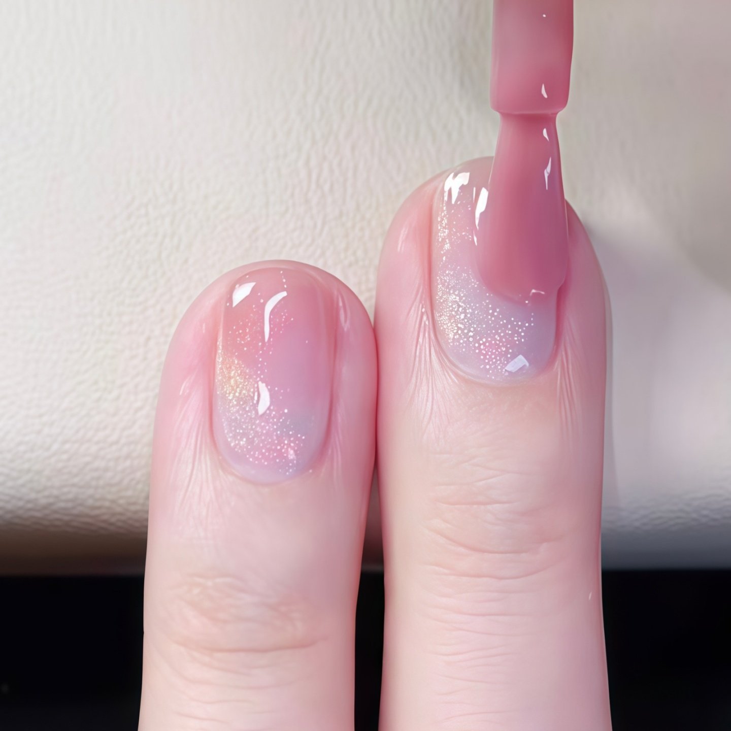 玻璃珠光 裸粉色美甲！twomoons指甲油女2025新款免烤速干可撕拉,淘宝优惠券,粉丝福利购,淘宝优惠卷