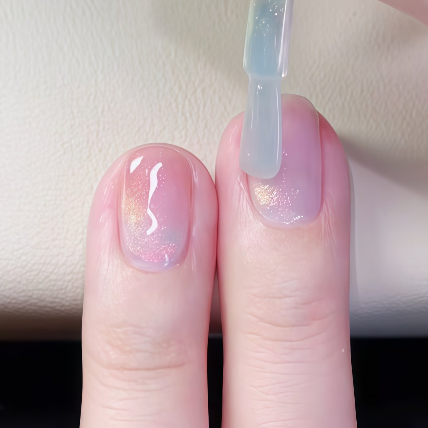 玻璃珠光 裸粉色美甲！twomoons指甲油女2025新款免烤速干可撕拉,淘宝优惠券,粉丝福利购,淘宝优惠卷
