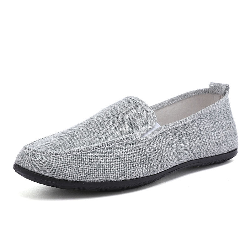 帆布鞋男春季透气豆豆鞋男休闲鞋韩版夏天男鞋子舒适布鞋男懒人鞋,淘宝优惠券,粉丝福利购,淘宝优惠卷