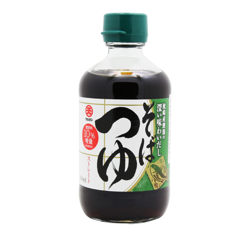 日本原装进口丸天荞麦面面汁300ml+播州荞麦面 450g 2袋装 包邮 - 图0