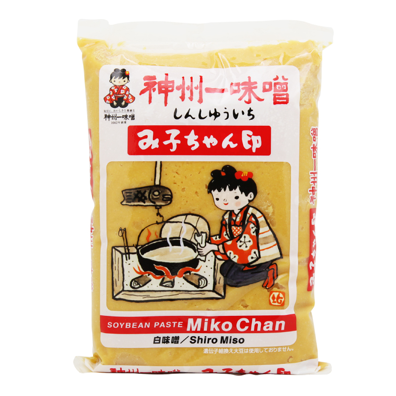 日本进口 神州一味噌酱 白味噌1Kg 原装小美子米味噌白酱白味增酱 - 图0