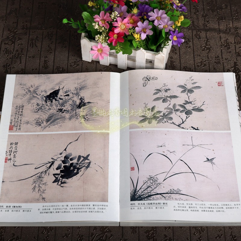 中国历代花鸟画谱 中国历代经典画谱当代书画市场实景描述中国山水画技法教程古代绘画作品文化艺术书籍 陈斌 编 三秦出版社 - 图2