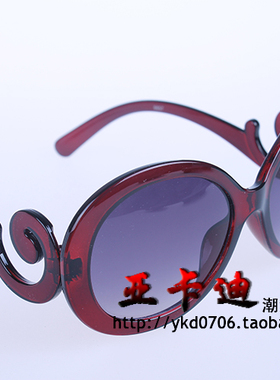 巴洛克小圆框太阳眼镜个性潮流