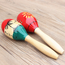 28-percent large wooden coconut tree sandhammer Orff musical instrument children percussion instrument kindergarten rocking bell sand ball