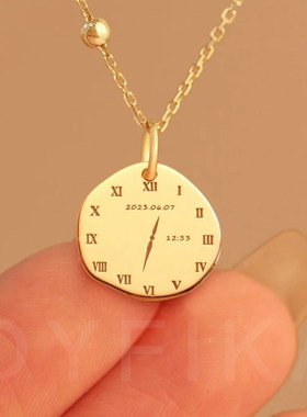 定制宝宝头像手绘简笔画手脚印刻字项链男女情侣手链纪念礼物吊坠