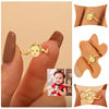 Customized baby portrait ring, parent-child male and female photos, hand-painted private baby sterling silver ring customization
