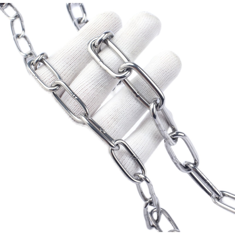 201不锈钢链条铁锁锚链子M1.2 1.5 2 2.5 3 4 5 6 8 10 12 14mm粗 - 图3