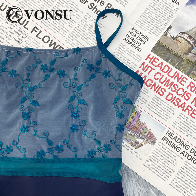 Vonsu Fanshu ballet embroidered mesh practice clothes