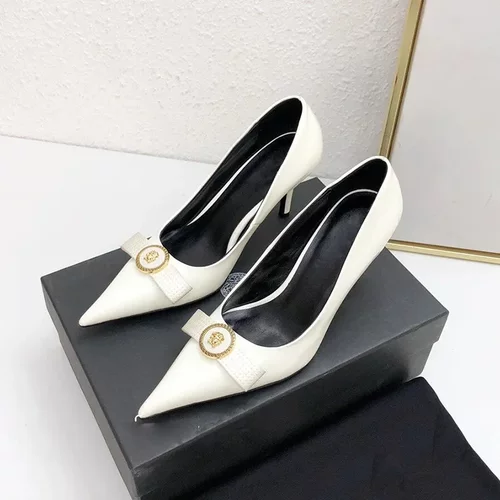 32-45码高跟鞋女秋冬款细跟御姐高级感ol尖头单鞋设计感小众气质 - 图1