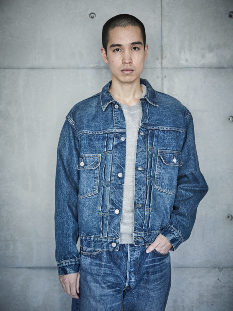 现货 orSlow 日本制 2ND DENIM JACKET 两年洗水经典507 01-6002 - 图1