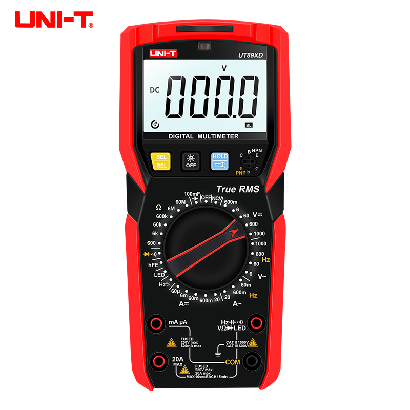 优利德万用表数字高精度全自动多功能防烧电工电容数显万能表 - 图0