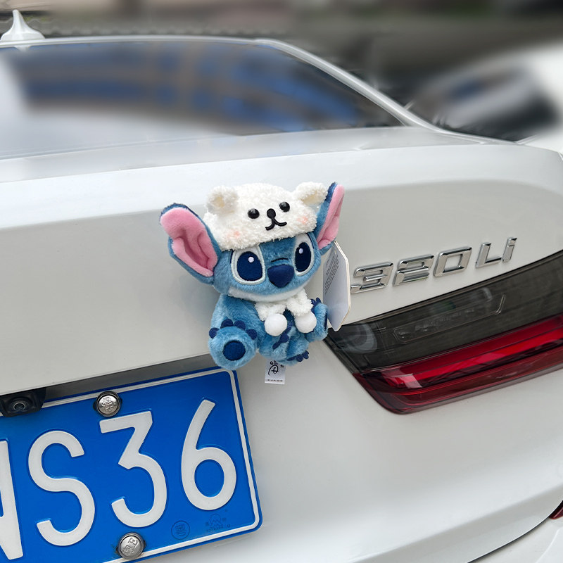 汽车尾部装饰挂件车外玩偶车载后备箱摩托电动车摆件史迪仔公仔,淘宝优惠券,粉丝福利购,淘宝优惠卷