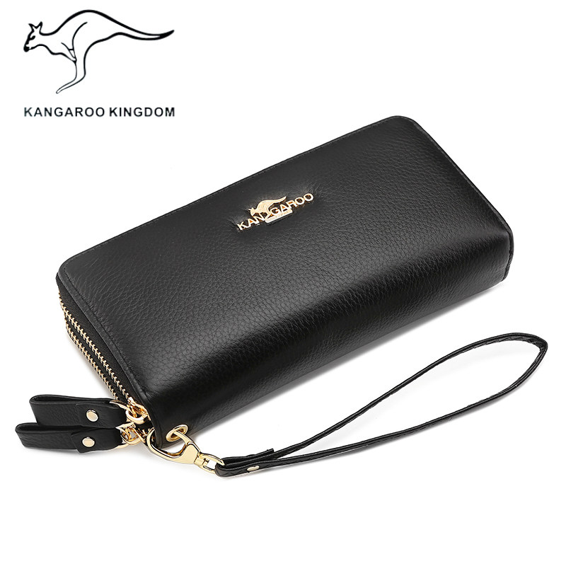 手拿女包长款时尚拉链真皮女士钱包 骄阳箱包钱包