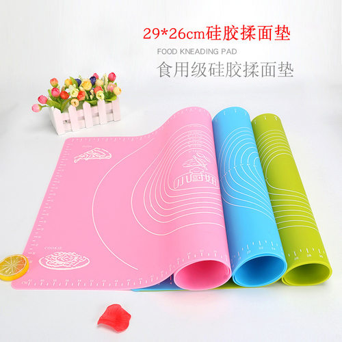 硅胶揉面垫食品级加厚防滑儿童案板不粘擀面垫家用和面板烘焙垫板 - 图0