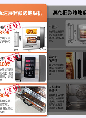 摆地摊专用全自动电热烤红薯烤炉