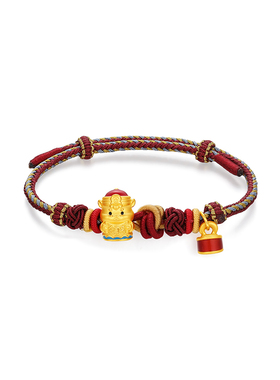 【中国黄金官方店】黄金手饰硬金马上高中金榜题名气质新品百搭