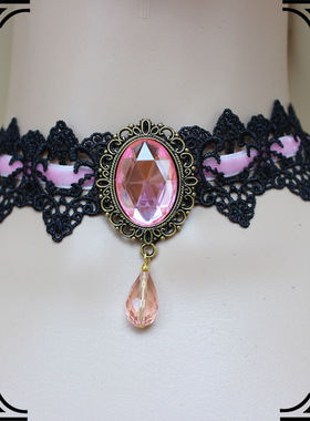Gothic Lace Choker Victorian Burlesque Collar Retro Necklace