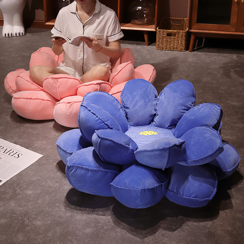 莲花坐垫好运莲莲蒲团搞怪屁垫飘窗懒人沙发坐墩家用榻榻米地垫女 - 图1