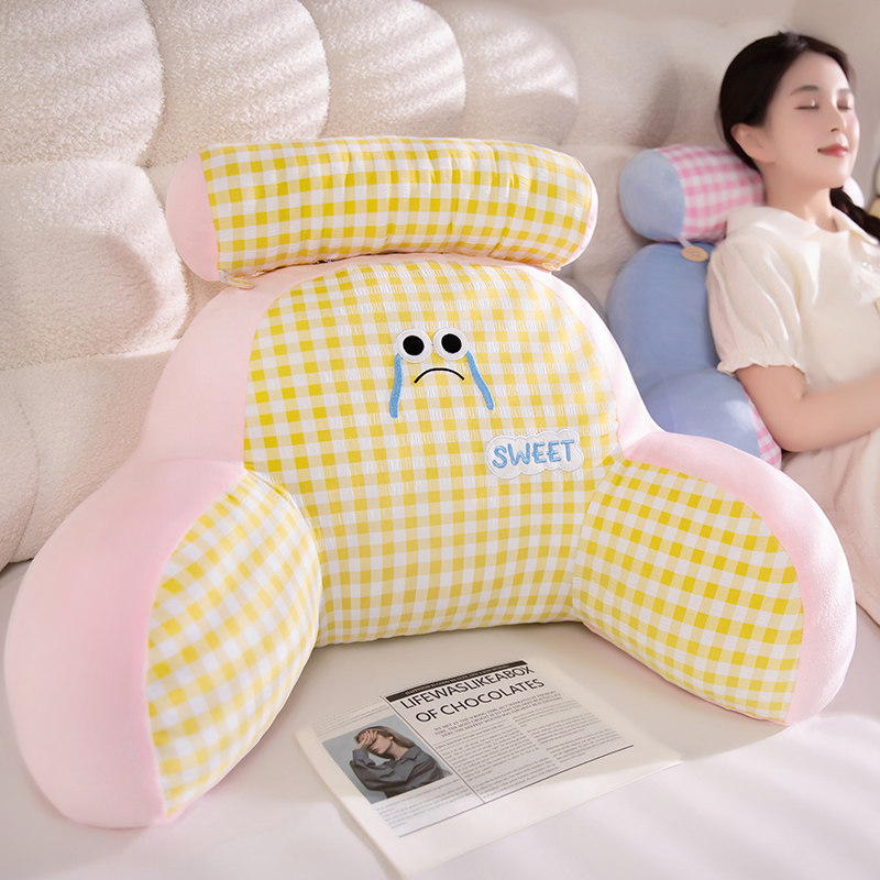 多巴胺床头靠垫榻榻米枕头软包护腰床上大靠背躺平沙发抱枕腰靠枕,淘宝优惠券,粉丝福利购,淘宝优惠卷