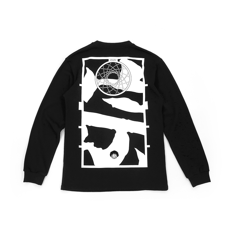 【第六区】控球之魂街球正宗2.0高品质纯棉修身版型秋冬季长袖T恤 - 图1