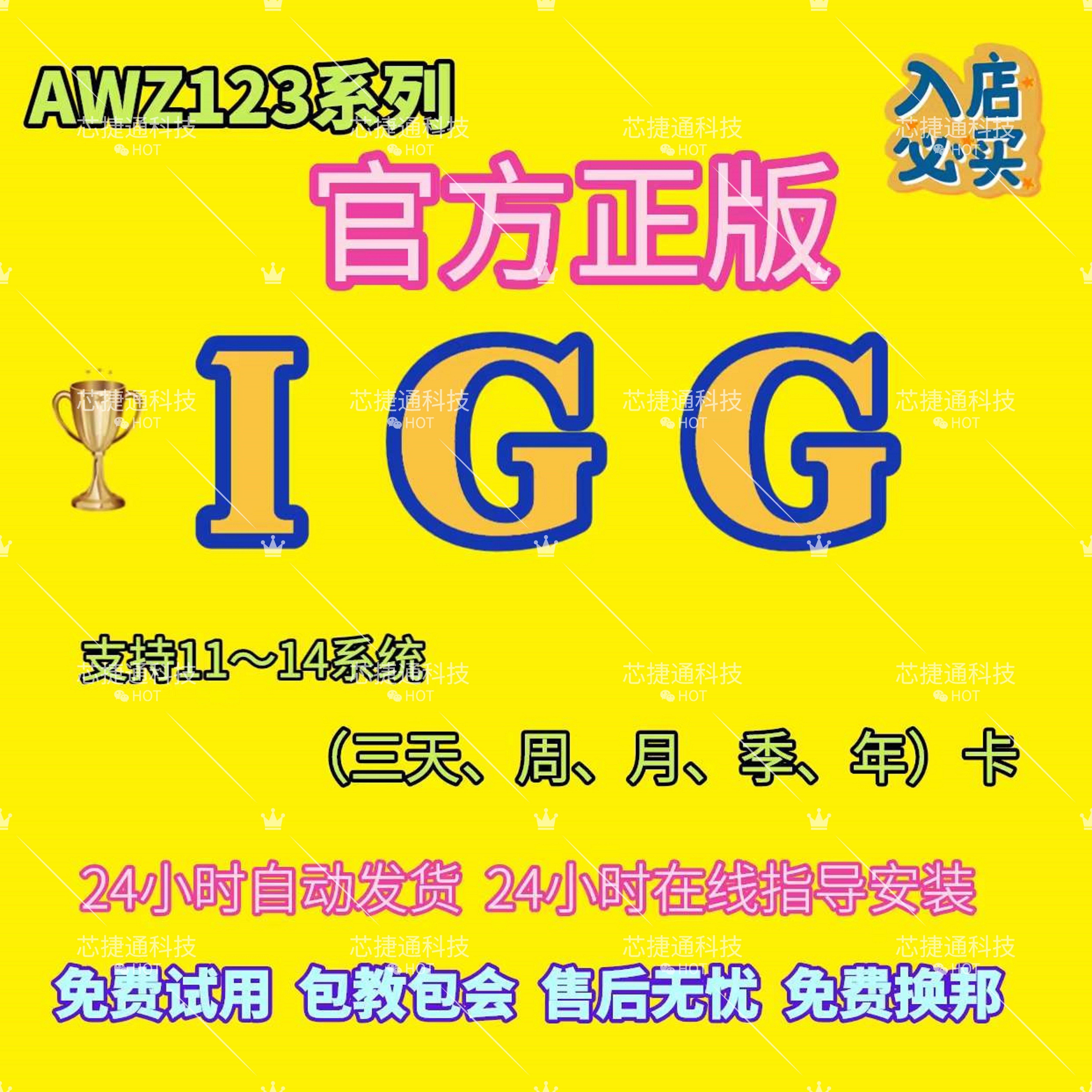 [新]正版AWZ一键新机苹果改机授权码爱立思ALS/YOY/AXJ/IGG一码通 - 图2