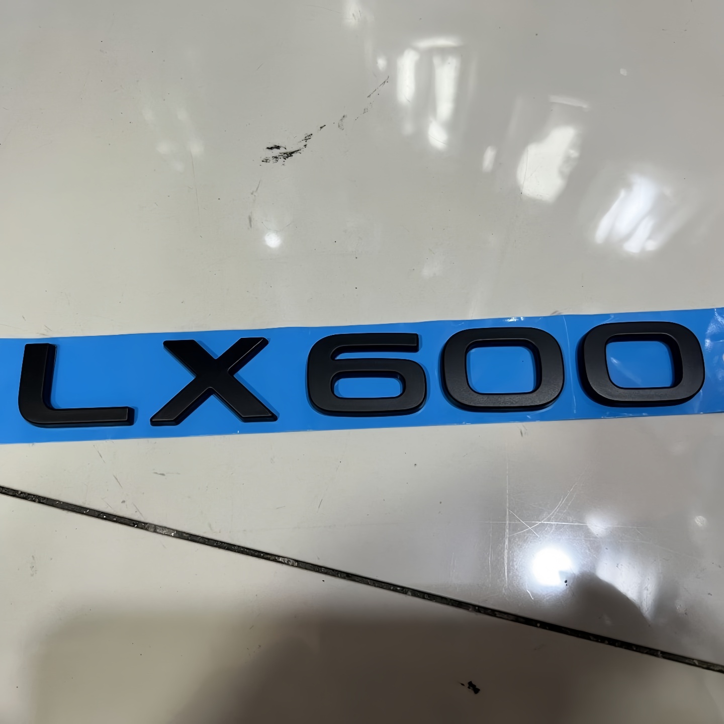 适用雷克萨斯LX600/lx700改装尾门水晶标LEXUS分体标黑色字母标志 - 图3