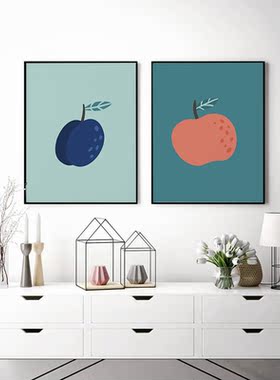 简约水果小清新装饰贴画