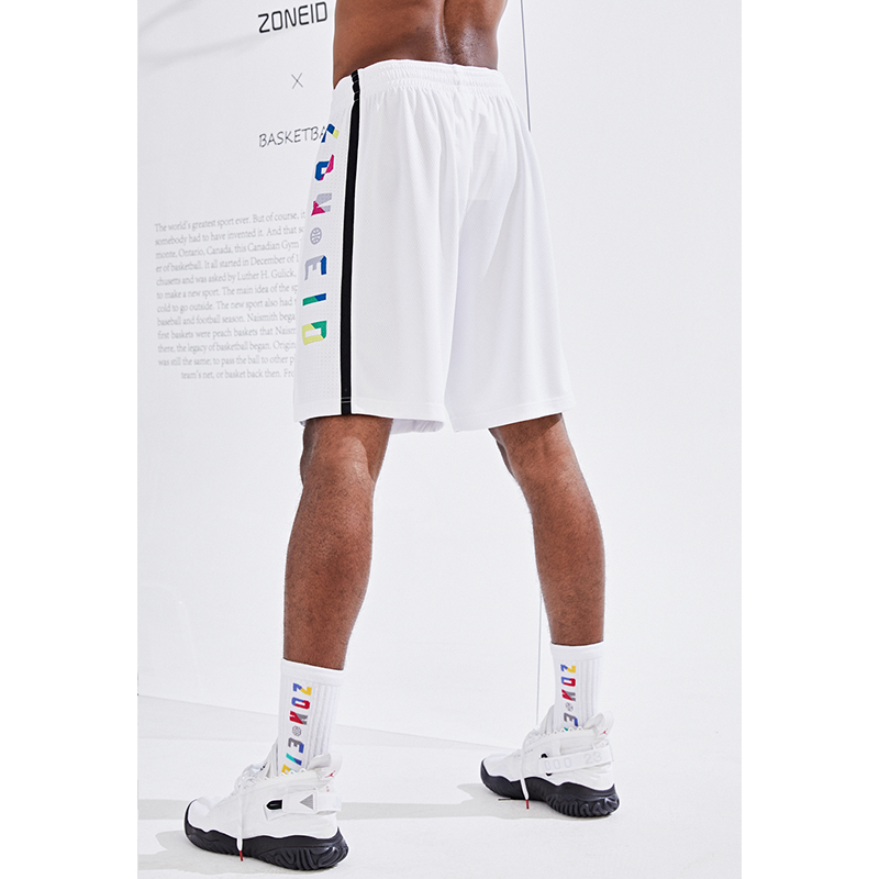 ZONEiD 运动短裤男夏季美式篮球速干透气排汗宽松训练球裤 - 图2