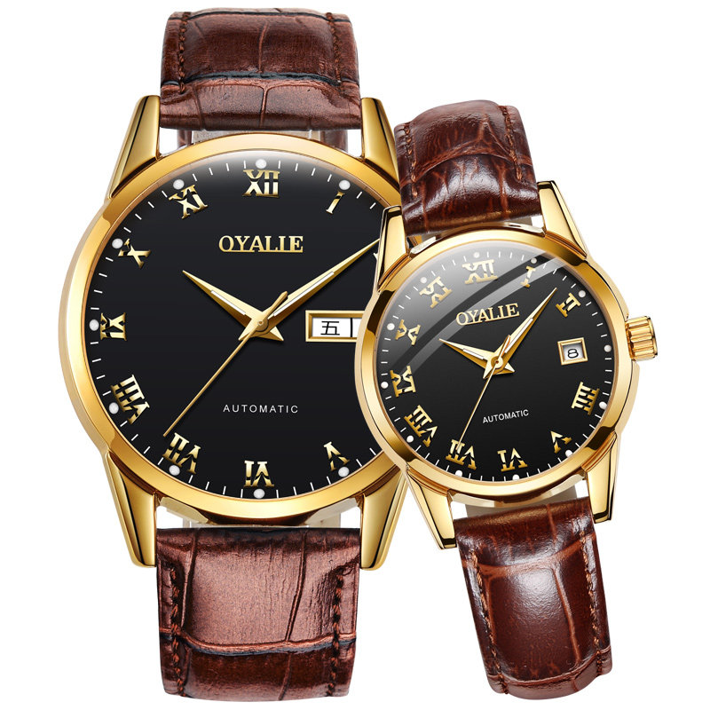 瑞士正品欧亚利1314情侣款机械表 oyalie欧亚利国产腕表