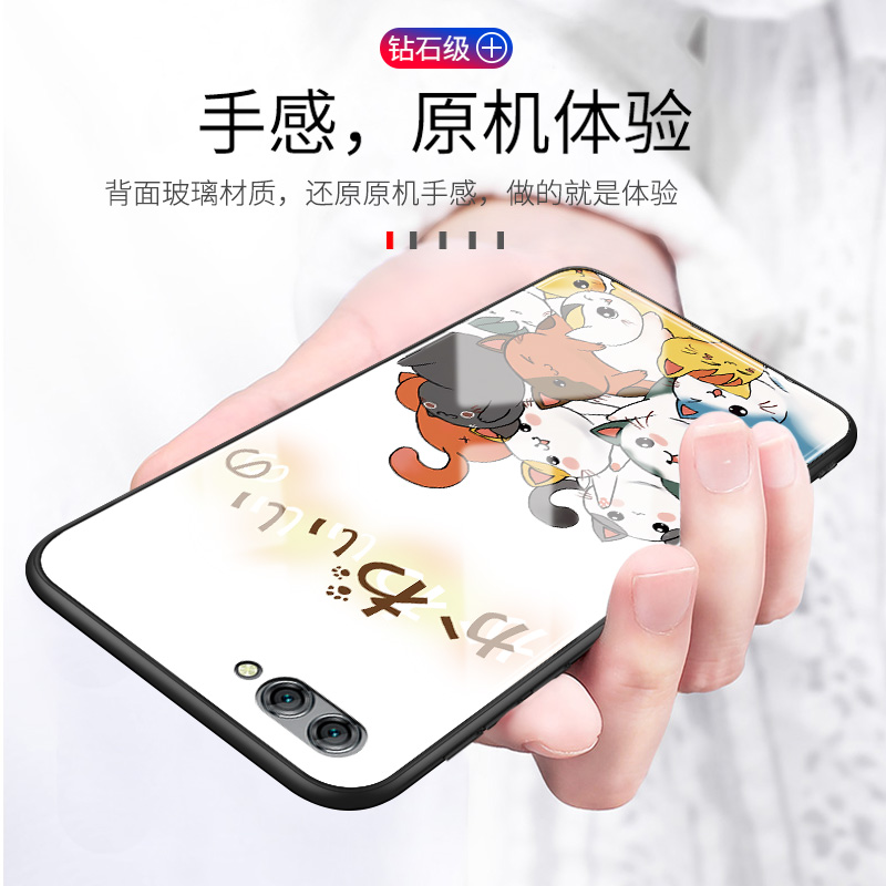 华为nova2s手机壳6寸日韩novo2s可爱N2s新款nva2s全包边neva2s个性hwl-tl00卡通Huawei时尚HWl-AIOO玻璃壳潮 - 图3