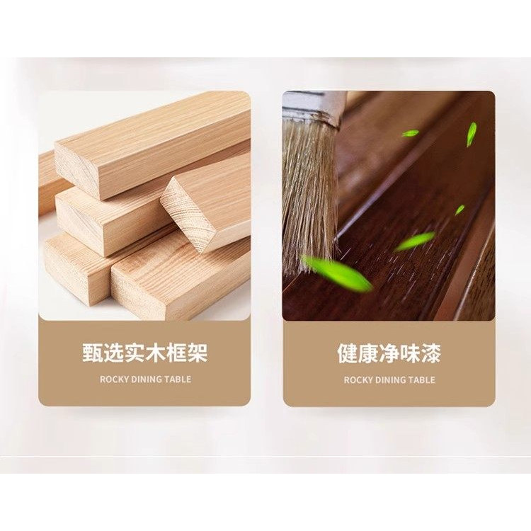 蓝色理想现代轻奢圆形大理石餐桌椅组合实木框架带转盘家用饭桌,淘宝优惠券,粉丝福利购,淘宝优惠卷