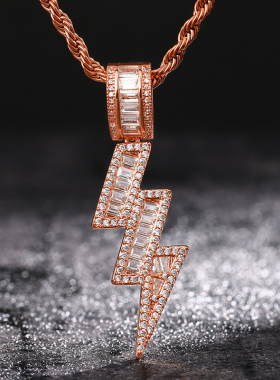 欧美ins锆石通用饰品吊坠项链